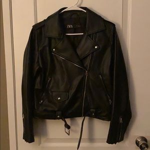 ZARA faux leather Jacket